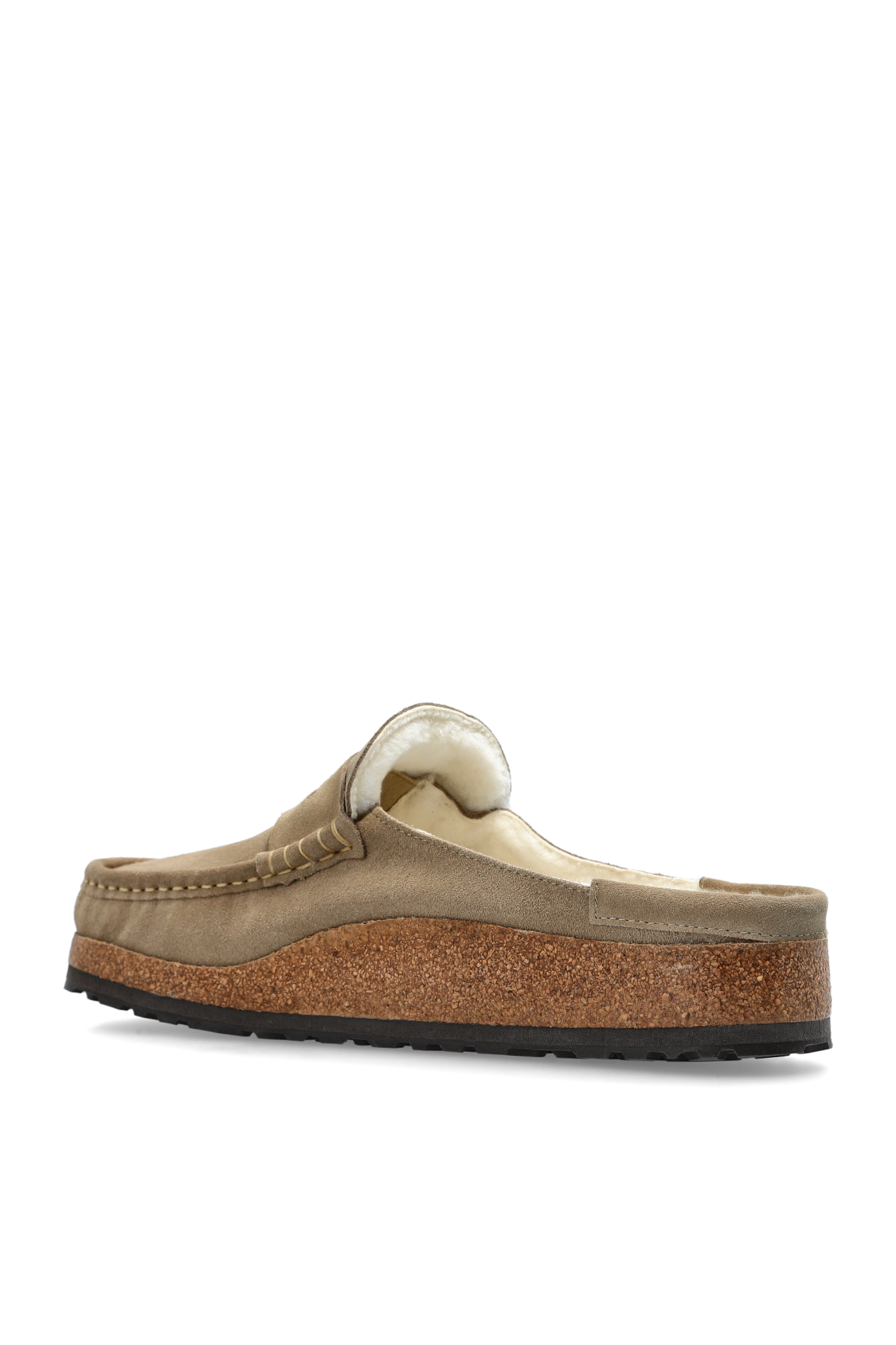 BIRKENSTOCK｜SLIPPERS (Naples Shearling TAUPE (1028039)) Birkenstock Naples Shearling Taupe - Calico Club